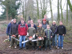 Holzschnitt Vechte 2007